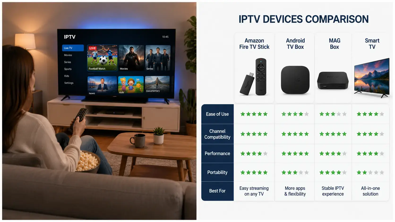 Setting up an IPTV subscription on a Smart TV and streaming device